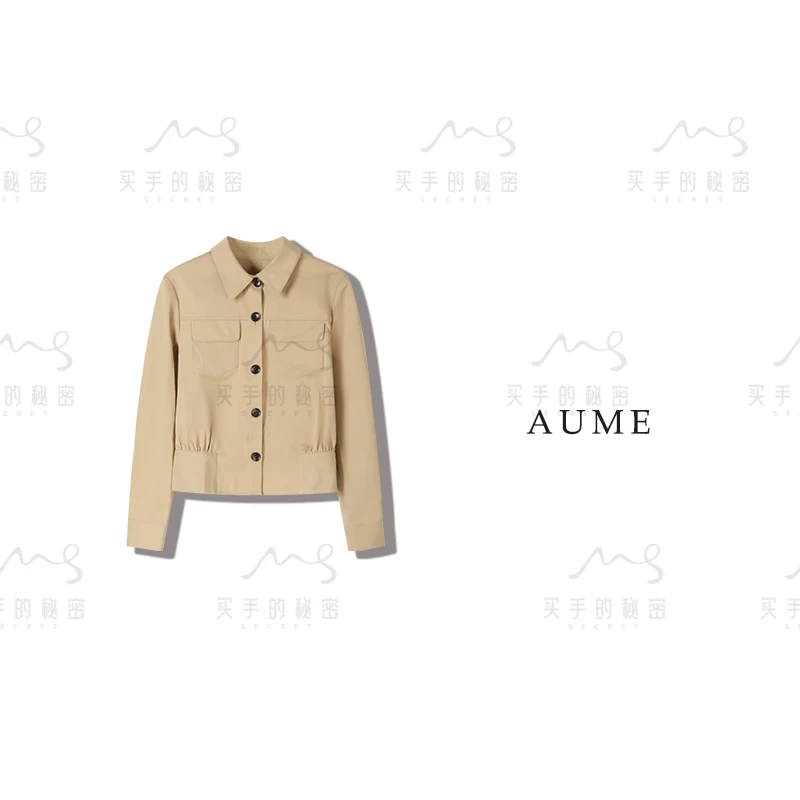 长绒棉翻领口袋单排扣风衣外套FY-R1019-RMS062