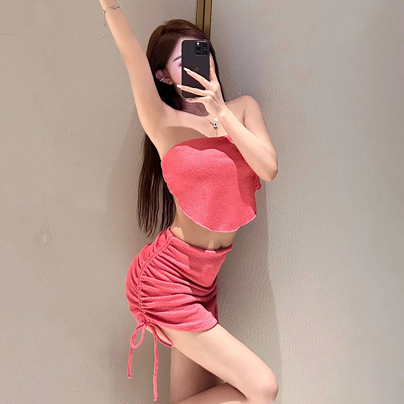 2025新游泳衣女性感 bikini比基尼三件套韩国ins分体网红爆款泳装