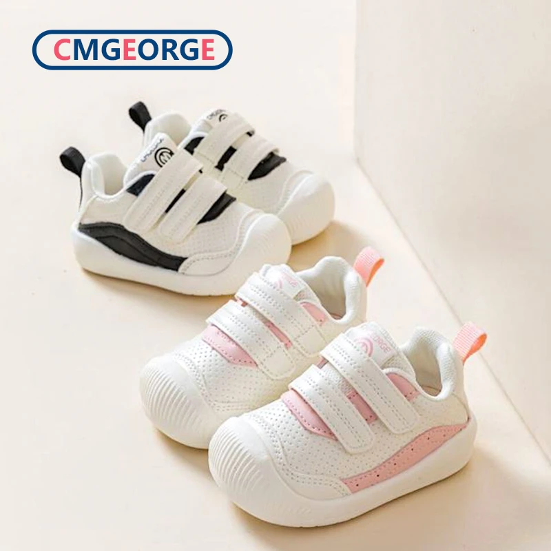 儿童秋季休闲学步鞋1-2岁女宝宝关键鞋鞋包头防滑男宝学步鞋