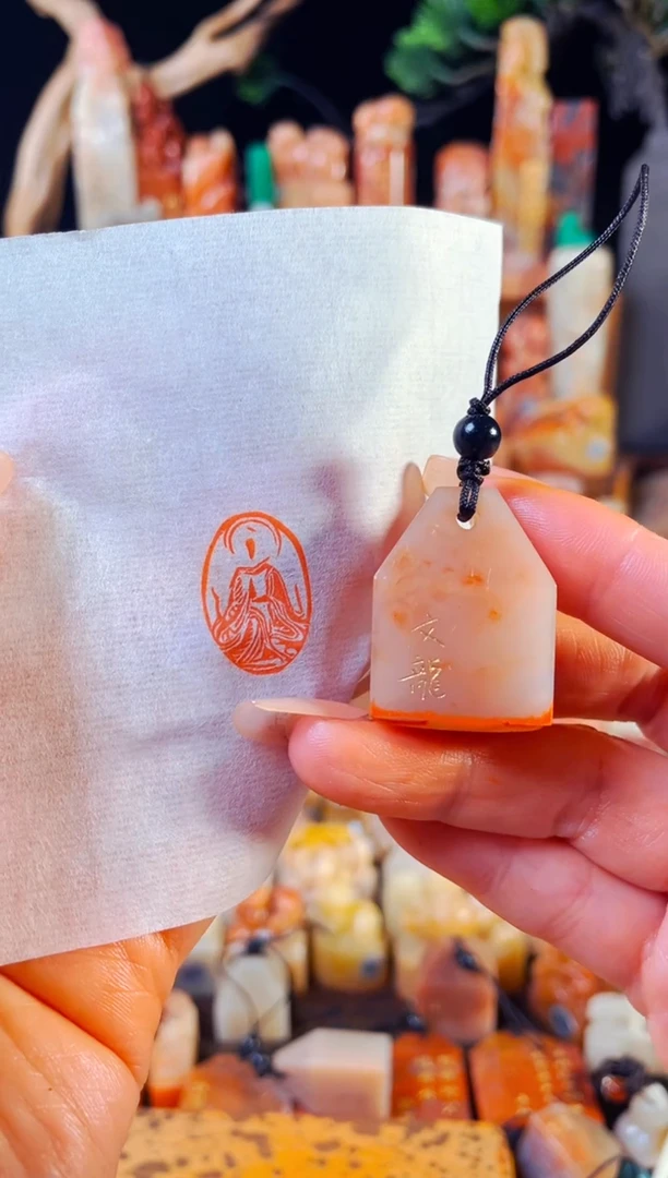 【闪购商品】老挝石印石手工篆刻《佛造像》1.5*2.1