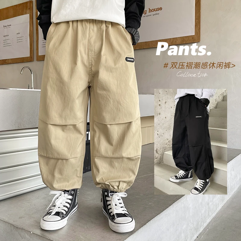 童装25男童春装新款洋气工装裤儿童休闲裤帅气大童裤子潮|23ck17