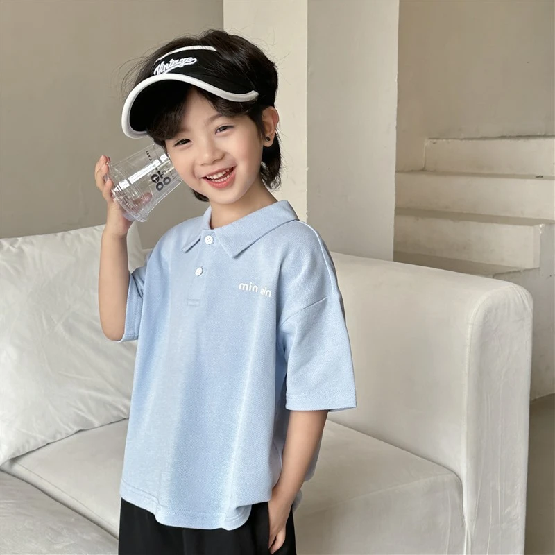 童装男童T恤儿童POLO短袖夏季大童薄款半袖夏装2025新款潮|24ba29