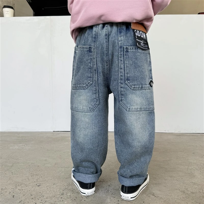 男童牛仔裤儿童长裤男孩春秋款直筒裤25春装新款裤子童装|24aj05