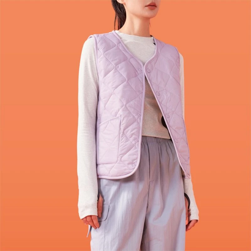 （衣兮菱格轻暖马甲）4801秋冬百搭轻盈蓄暖情侣款外穿坎肩马甲M