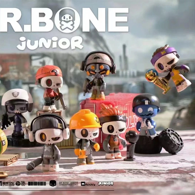 MR bone骨头先生mini盲盒JUNIOR FIRST DAY末世骷髅潮玩公仔摆件