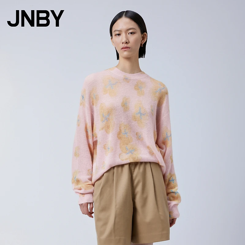 JNBY/江南布衣春秋季女装针织衫羊毛宽松套头女5O2314310