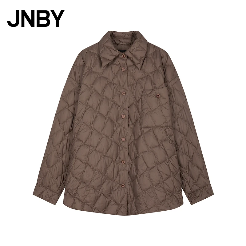 【95%白鹅绒】JNBY/江南布衣秋冬羽绒服纽扣外套简约5OAC1584H