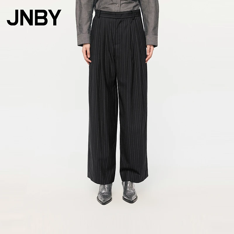 JNBY/江南布衣秋冬直筒裤女休闲宽松裤子5N8E1096C