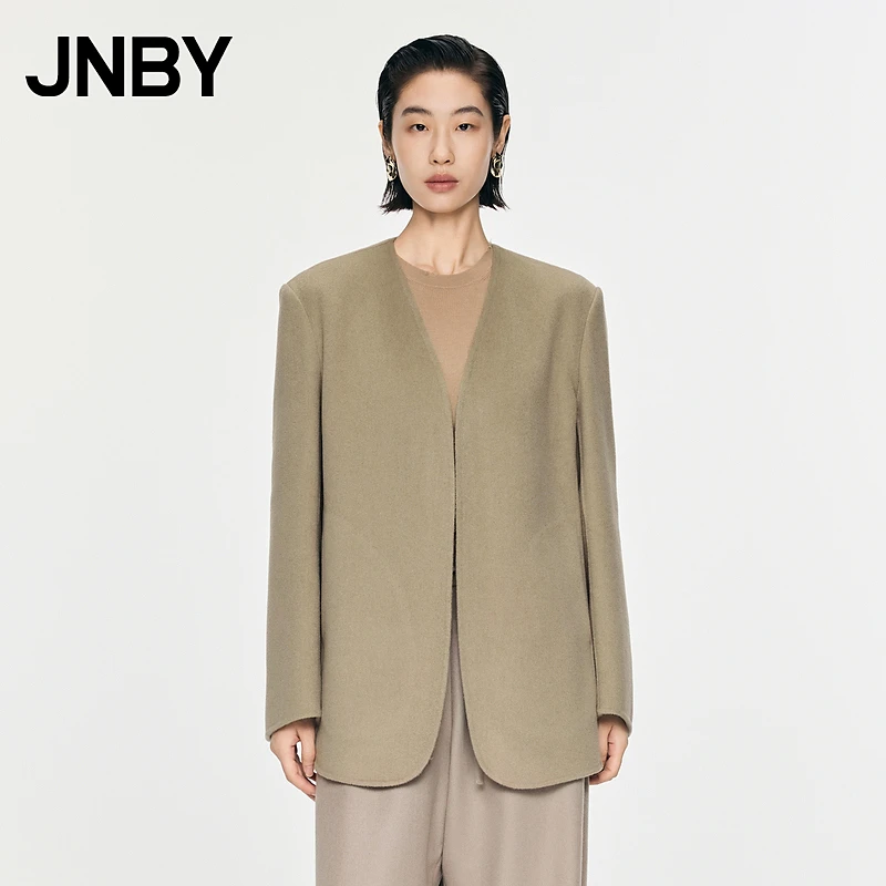 JNBY/江南布衣秋冬双面毛呢外套休闲女5O0810210