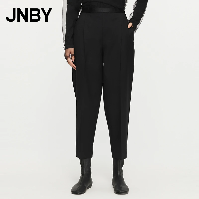 JNBY/江南布衣春秋休闲裤女含绵羊毛锥形极简风柔软通勤5O7E10530