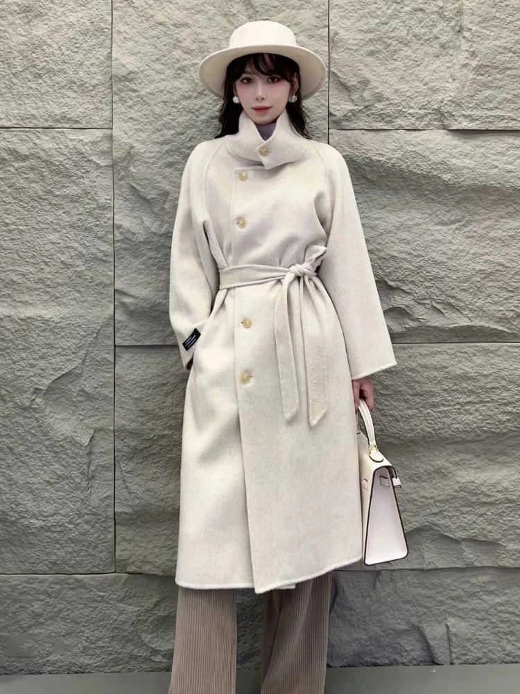 按编码（717-750）拍气质高级感羊毛双面呢大衣保暖网红时尚