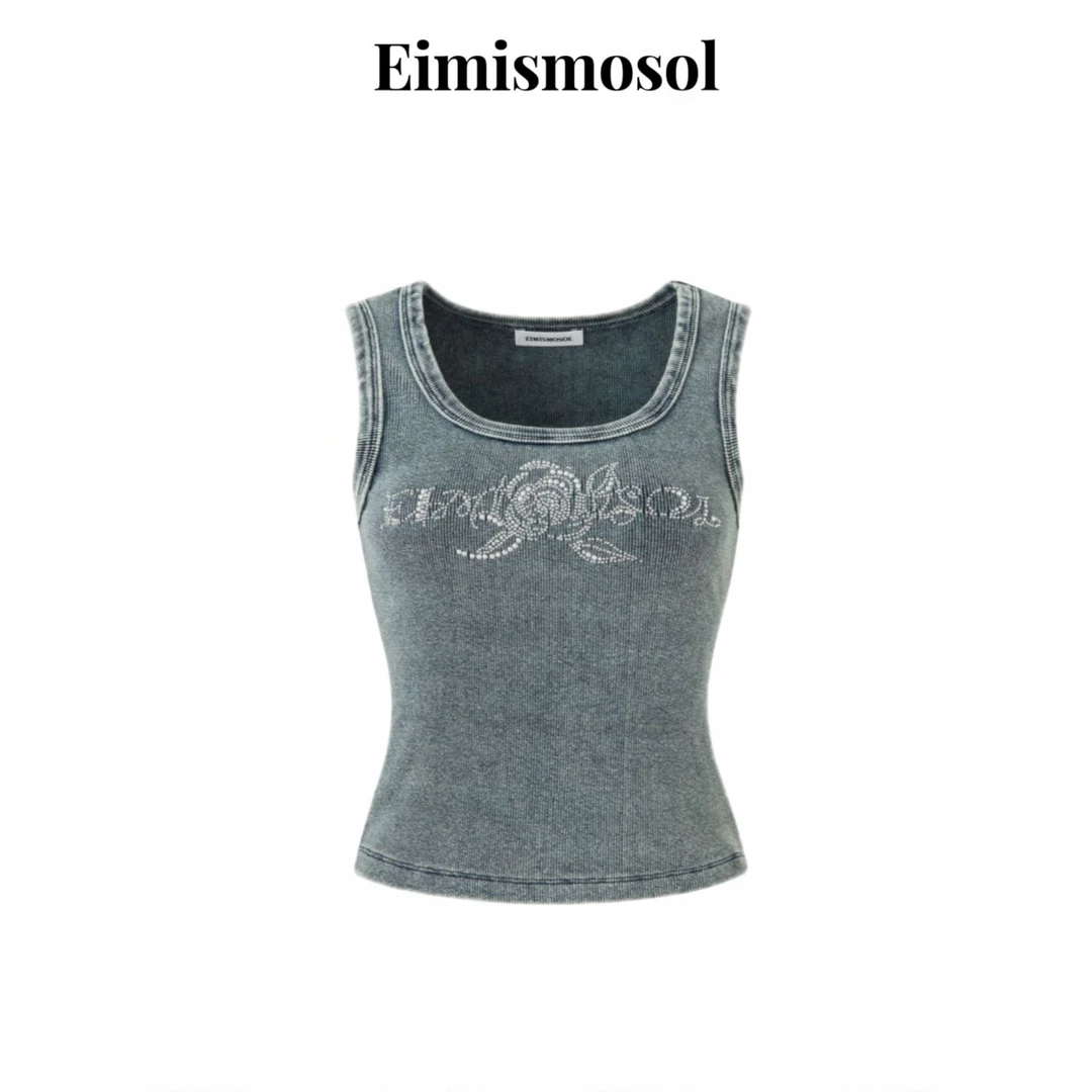 Eimismosol 24SS仿牛仔铆钉背心