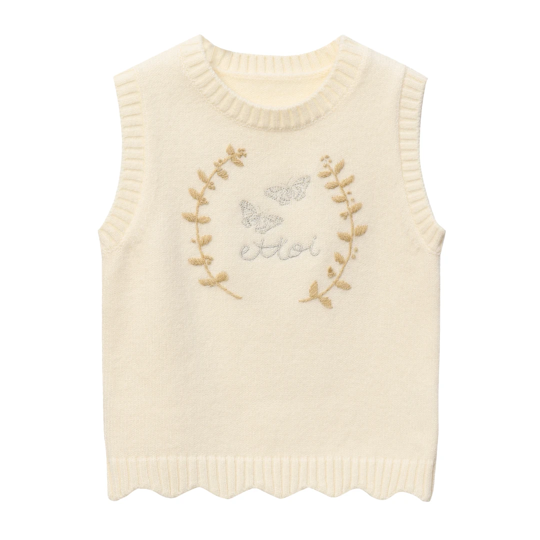 ETTOI秋冬新款爱多娃儿童可爱马甲百搭外穿针织毛衣