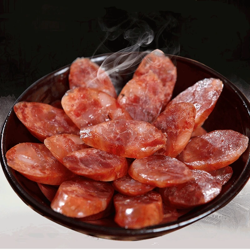 【云南火腿】自然发酵农家粮食猪 手工灌装传统腌制土特产香肠1斤装