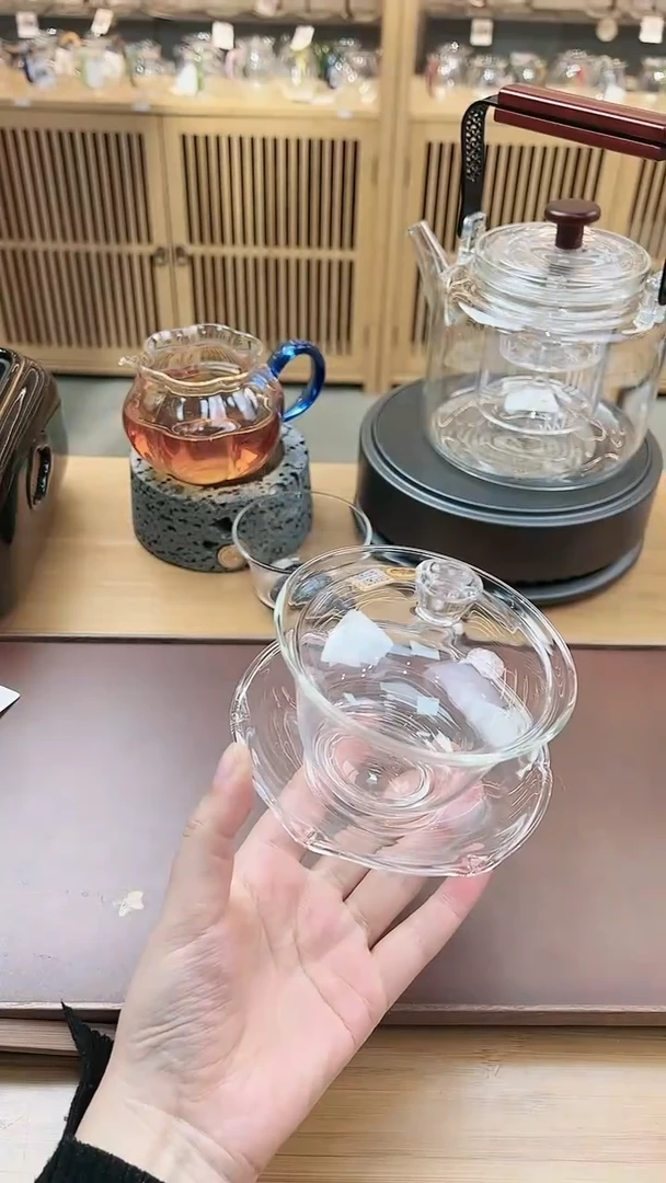 【闪购商品】·荷叶盖碗透明