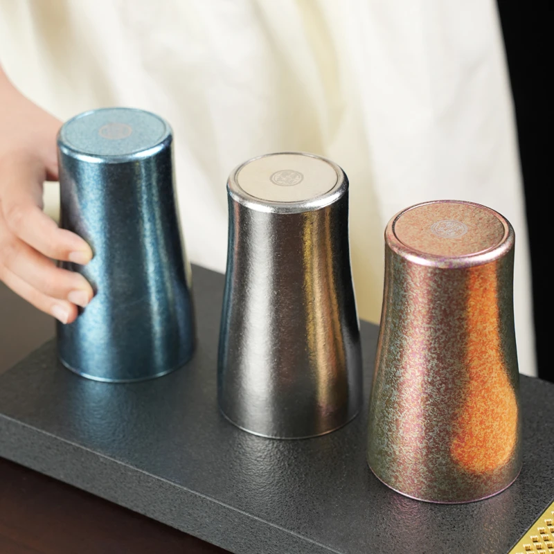 暗香疏影 纯钛可乐杯 双层隔热彩色钛杯啤酒保鲜咖啡杯旅行露营