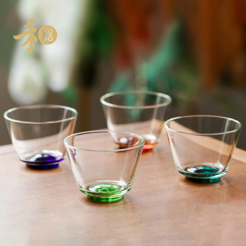 禾器晶彩·达杯 玻璃主人杯马蹄杯高硼硅茶杯个人杯品杯