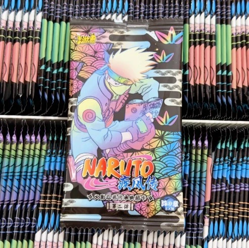 卡游正版火影忍者木叶小火车赔钱版五座发车随机数字扔包幸运车位