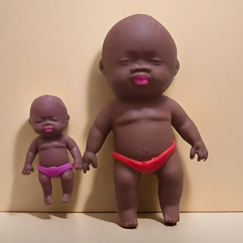 黑娃娃玩具减压神器黑色小玩具捏捏乐揉捏整蛊小黑娃创意搞笑礼物