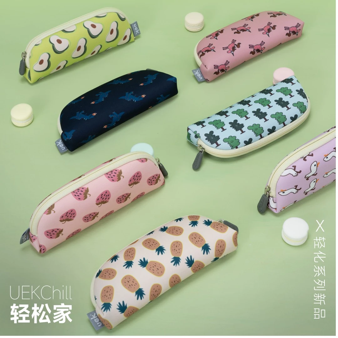 UEK孩子大容量耐脏卡通笔袋儿童女孩铅笔盒颜值韩版男生文具盒