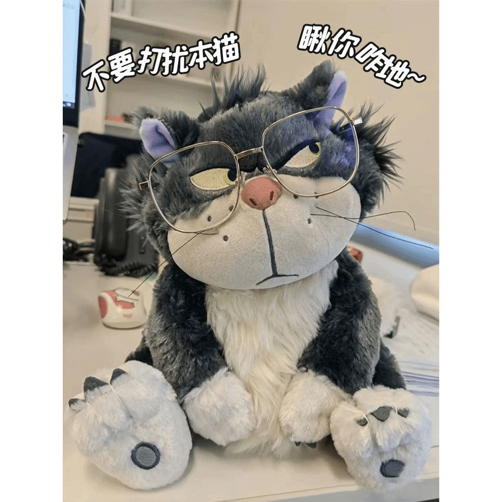 可爱Lucifer路西法猫公仔毛绒玩具抱枕猫咪玩偶生日礼物情人节女