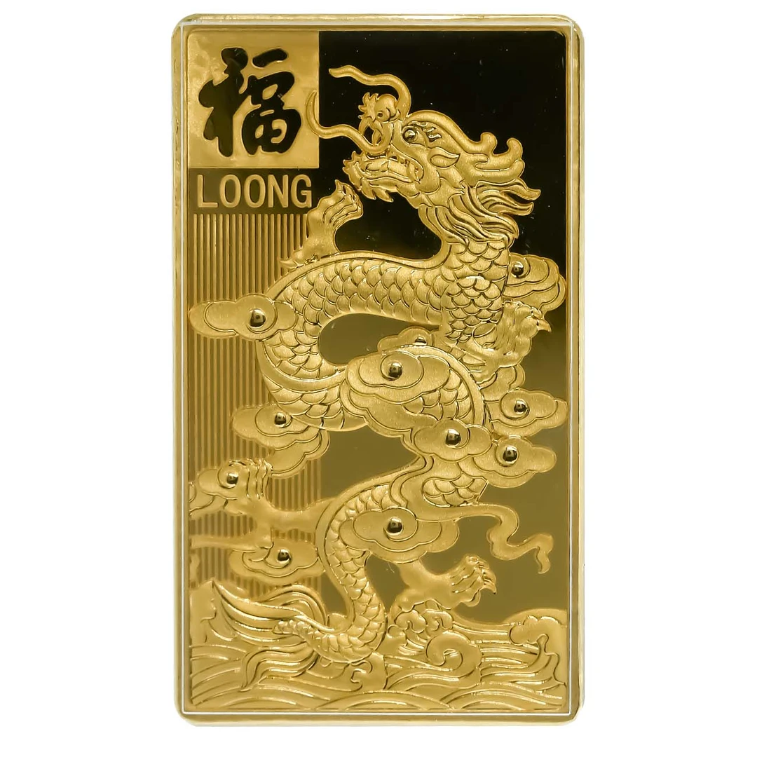 CBAI/菜百XD龙年投资金条 足金999.9 实心精致精美