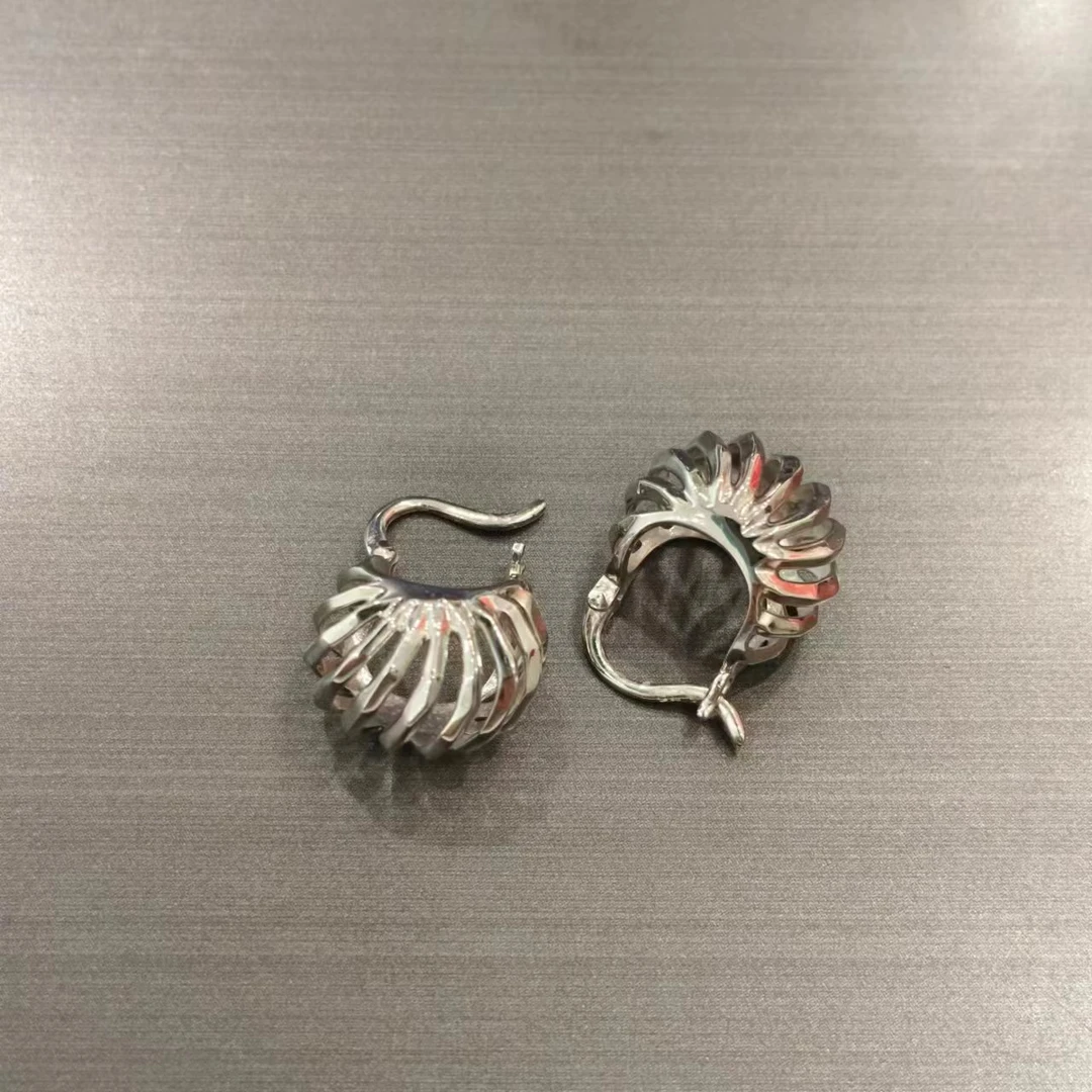 CBAI/菜百XD铂Pt950耳饰 蜗牛气质时尚百搭复古民族风简约