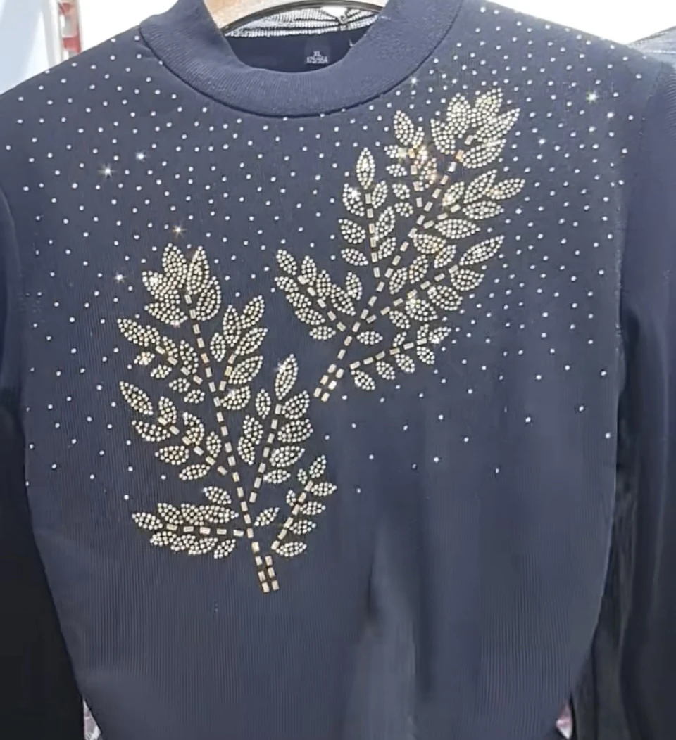 冬季新品加绒加厚妈妈打打底衫