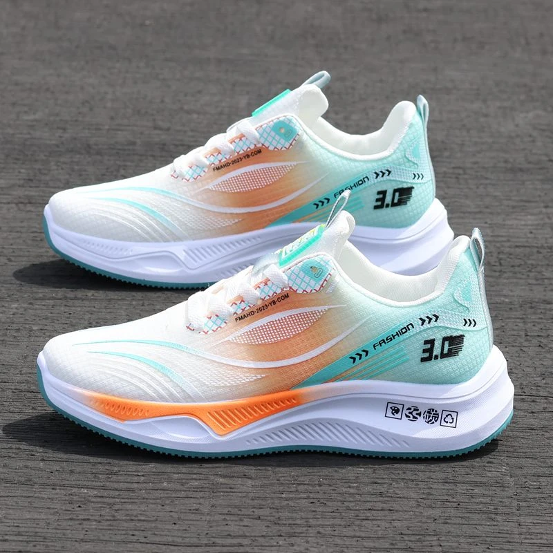 轻便软底男士跑步鞋夏季男鞋透气薄款网面运动休闲鞋防滑减震跑鞋