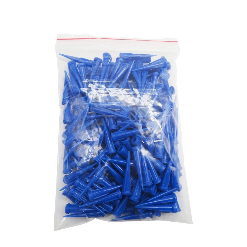 屏幕手机维修填缝胶蓝色细口针头TT塑料压胶压胶枪点胶机针头