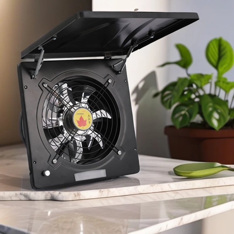 (翻盖款)排气扇排烟扇静音抽油烟圆形窗式油烟排风扇功率换气扇