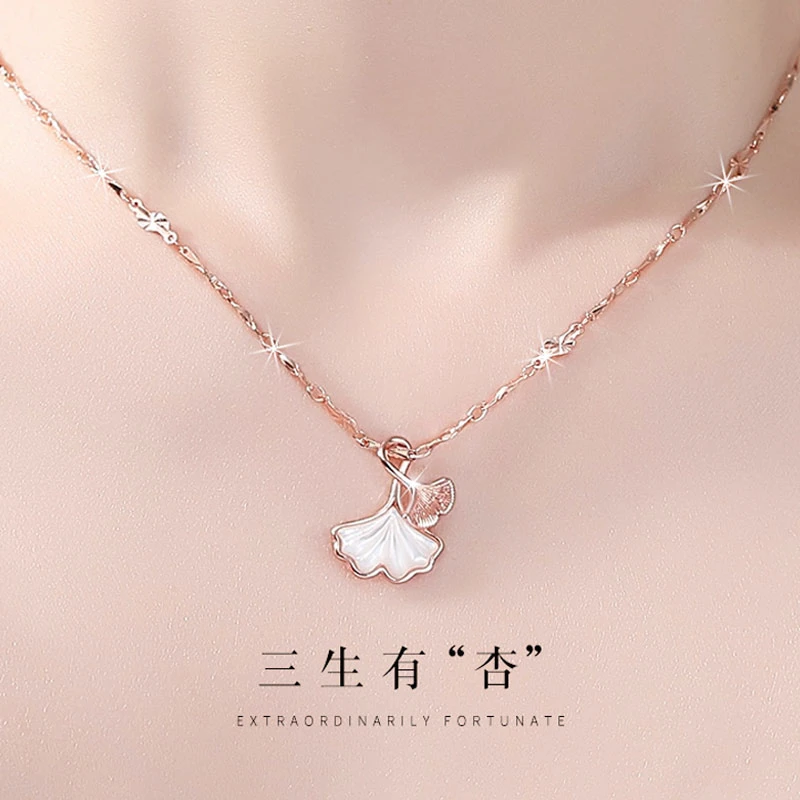 坠链均足银 三生有幸999纯银项链女款七夕情人节礼物送女友送老婆