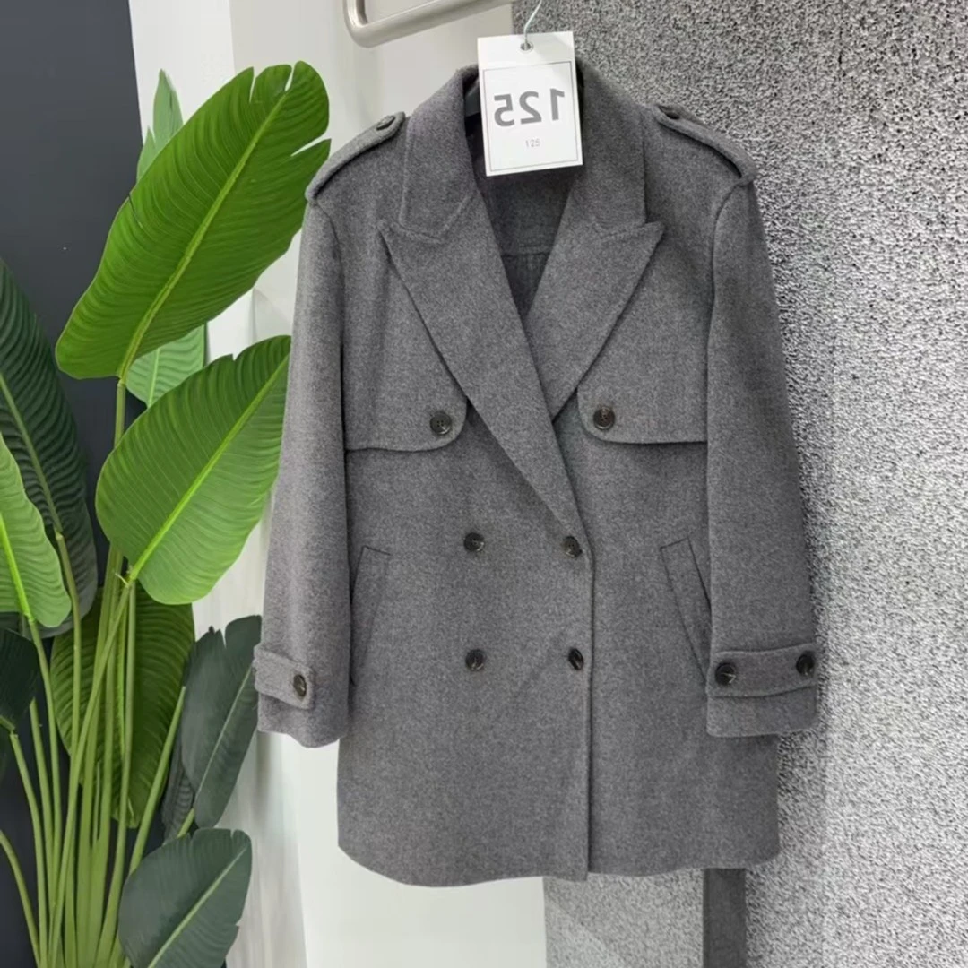 Luoxi/罗皙【24升级款】（小个子专属长款）100绵羊毛手工大衣2084