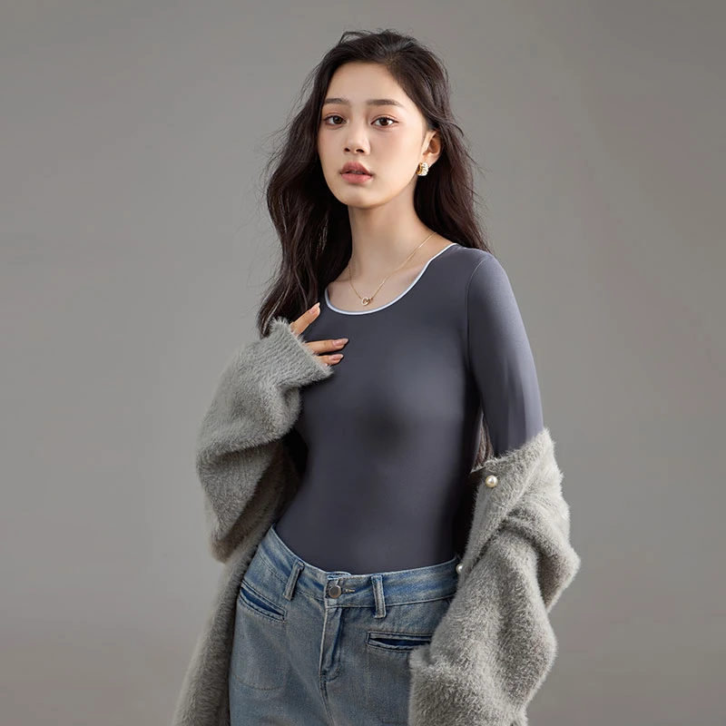 玻色因5.0润肤皮肤衣女款圆领打底衫ZQ  YQ00053