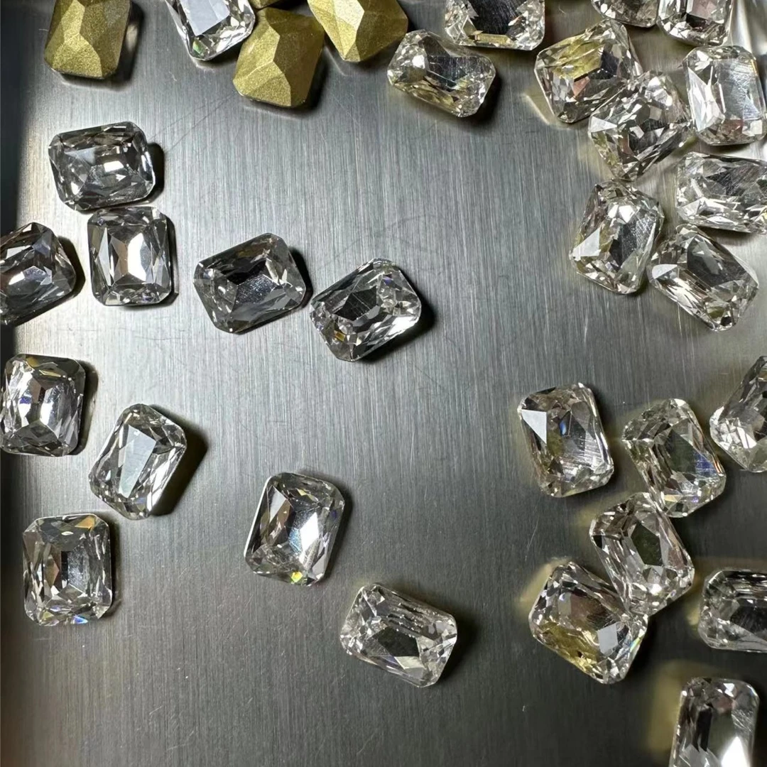 长方八角8*10，10*14华子工艺K9美甲水晶超闪奢华（全场满10米包邮）