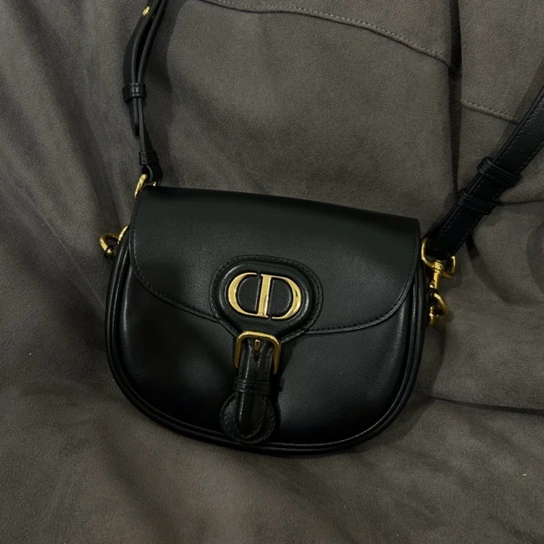 95新 DIOR/迪奥 迪奥黑金Bobby斜挎包/95新复古百搭