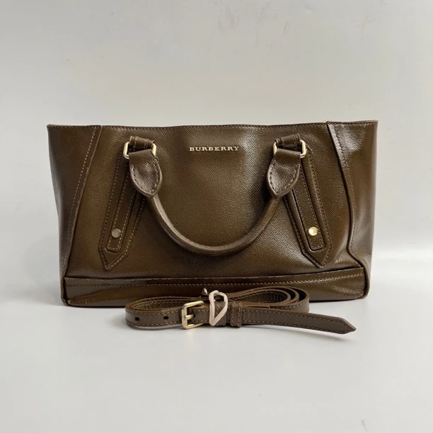 95新 BURBERRY/博柏利 美拉德色系托特包93808