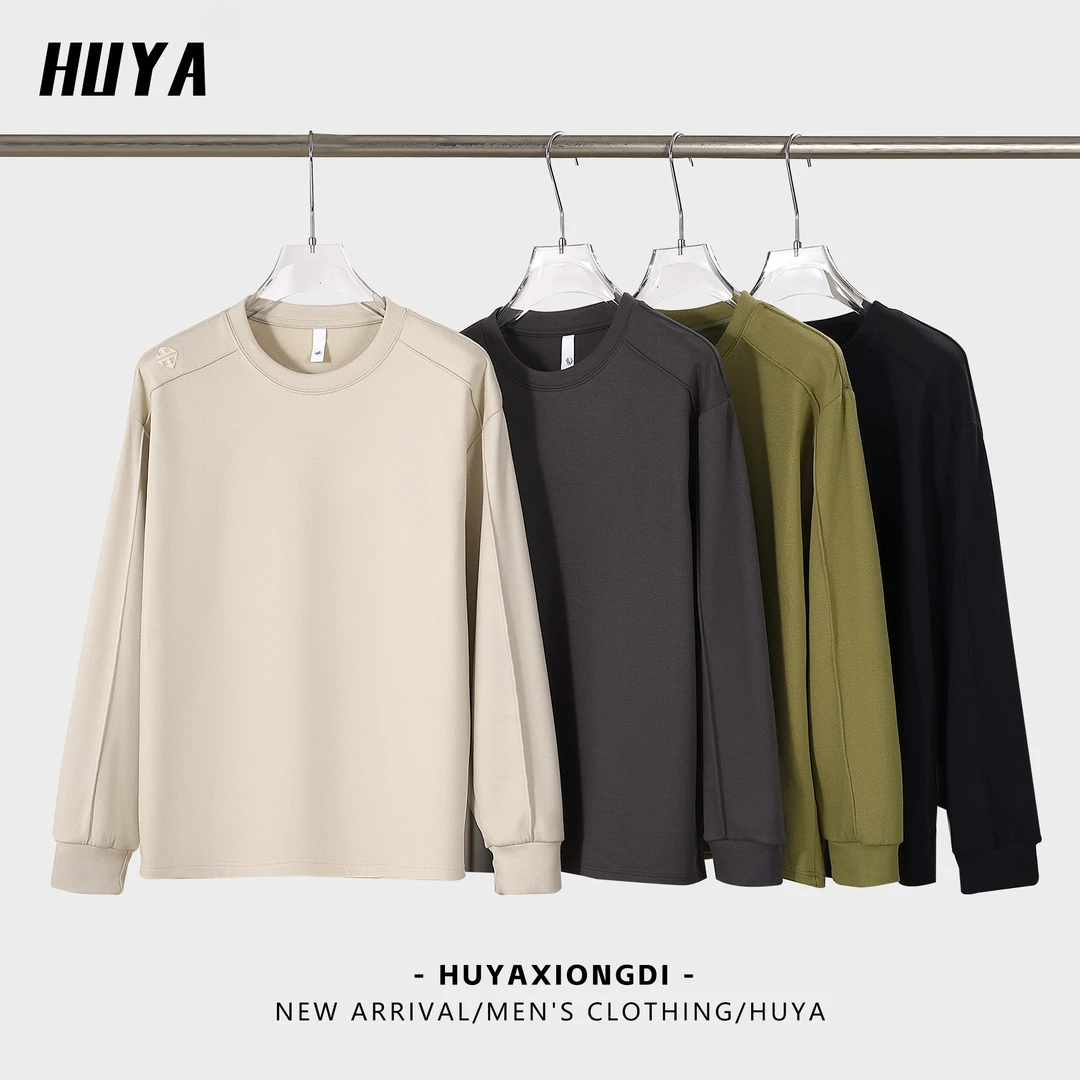 【丹丹专属】圆领卫衣冬爆款斜纹德绒插肩设计宽松休闲长袖男Z0662