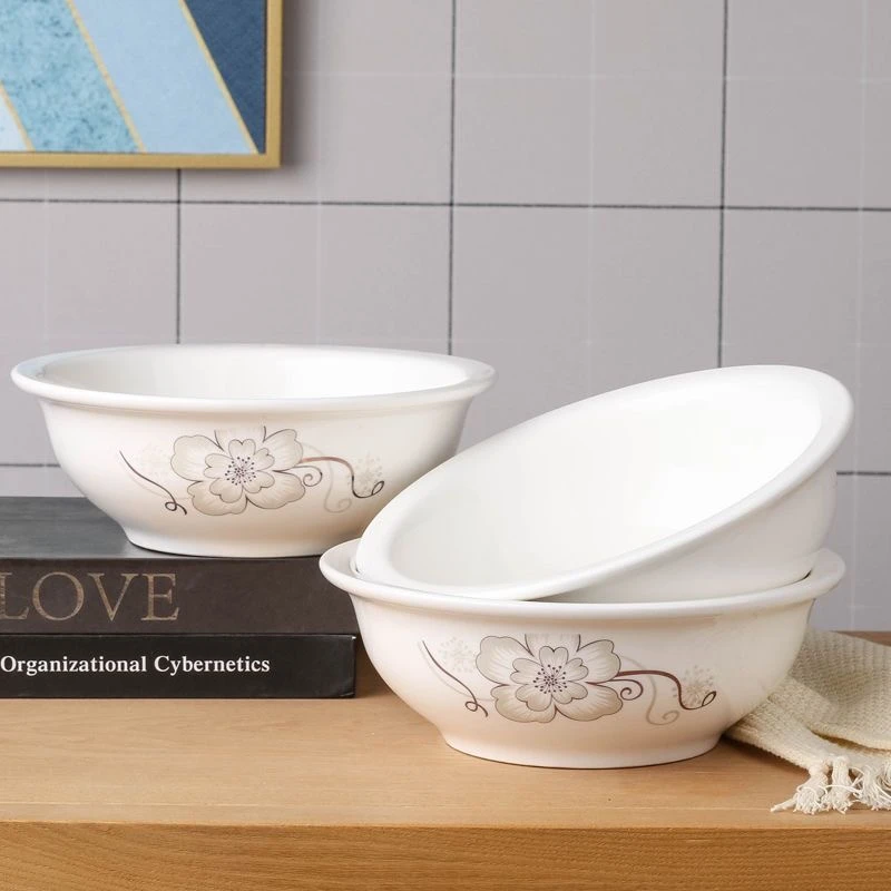 家用陶瓷8/9英寸汤古加厚汤碗装汤碗菜碗宽口防烫大碗多用碗厚实