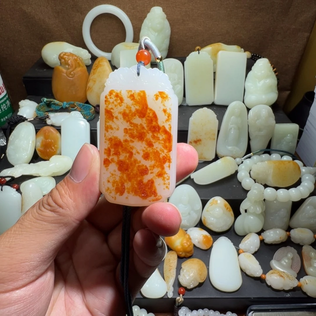 和田玉吊坠(不含链)未镶嵌北***甜