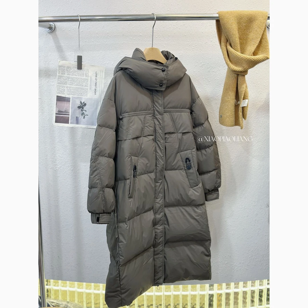 韩版慵懒风中长款宽松显瘦百搭高级感休闲简约保暖外套Y1415#0.1