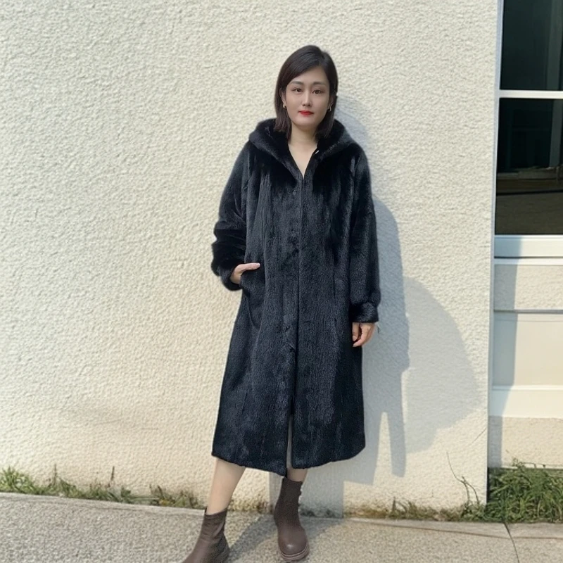 宝嘉美小母貂【机开全挖削全抽刀工艺】时尚A字版帽款休闲款
