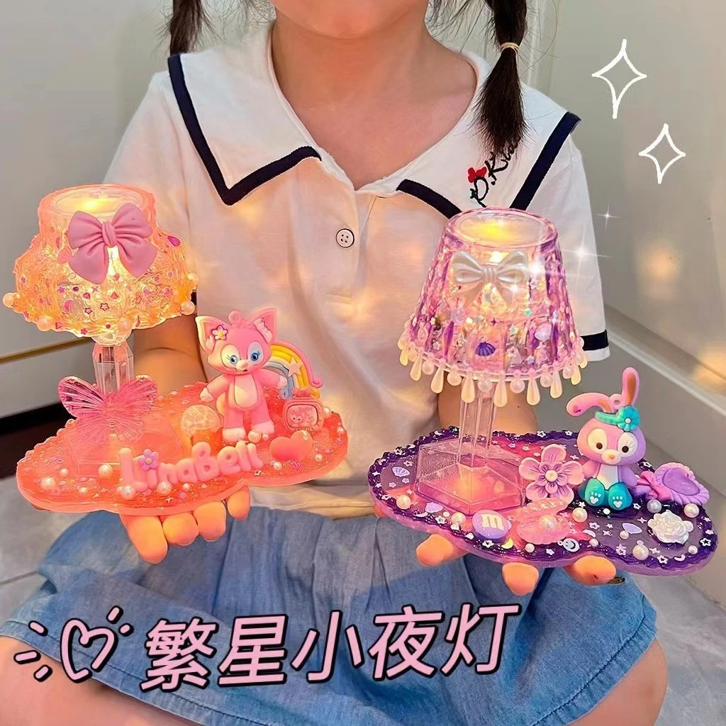 奶油胶diy小夜灯儿童女孩子材料包手工套装益智玩具礼物送小朋友