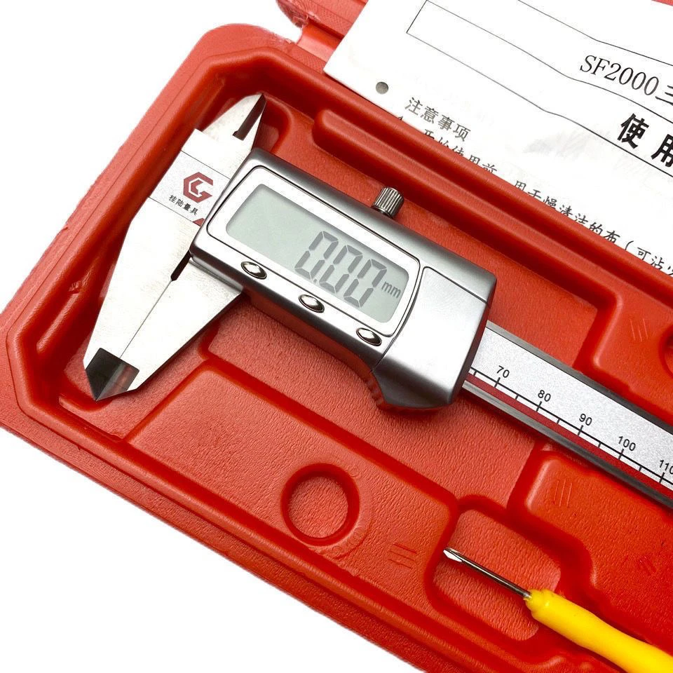 桂林桂陆牌不锈钢电子数显卡尺 游标卡尺0-150 200 300 500mm包邮
