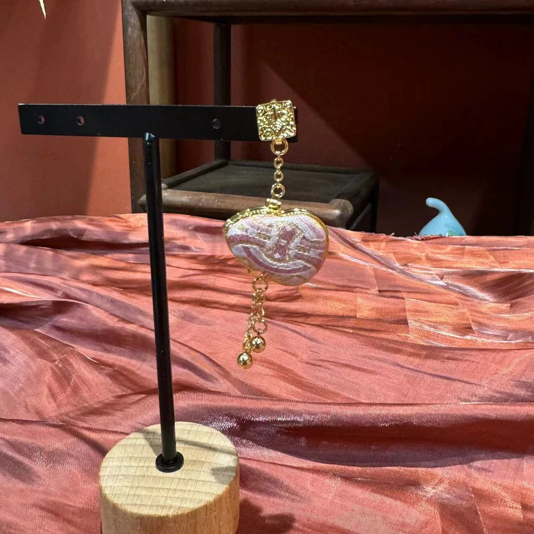 纯手工宋锦定胜纹葫芦压襟国风古风中式日常（使用后不可退）