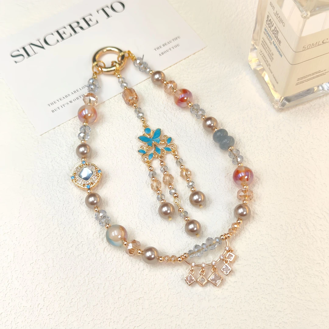 【波西米亚】新中式手机链2024新款网红爆款手机挂件通用百搭防丢