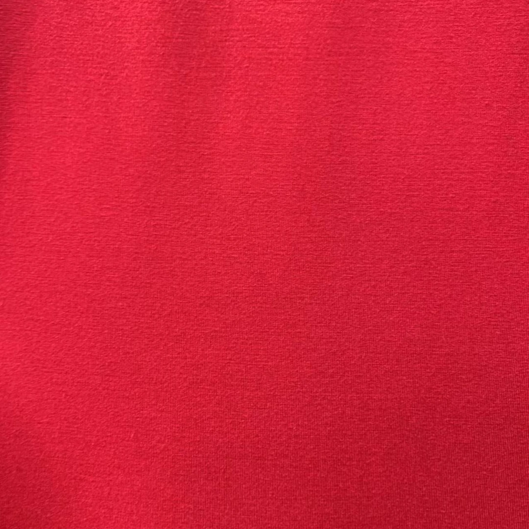 大红色 纯色呼吸棉 布料活动价