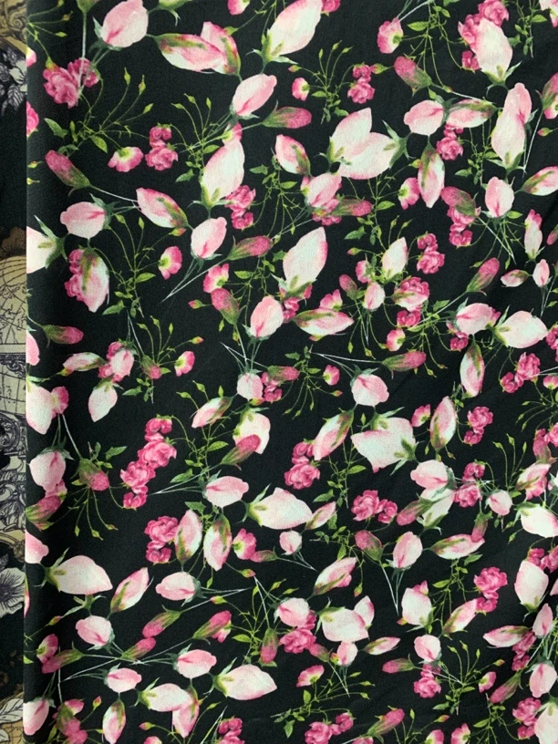 含苞待放  进口重磅加密水印杨子莎布料