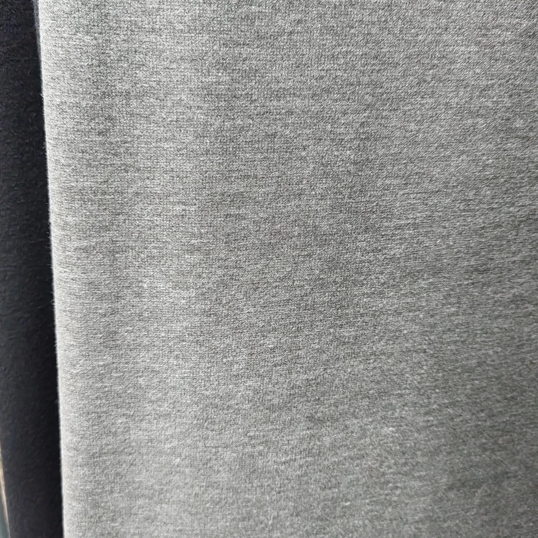 浅灰 炫彩羊绒布料