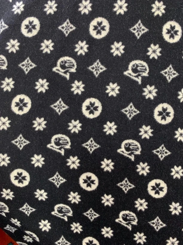 黑色路易星空  织花奥绒布料（活动价）